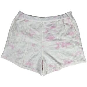 Madewell Tie Dye Lightspun Easy Pull On Cotton Shorts Womens size‎ XL